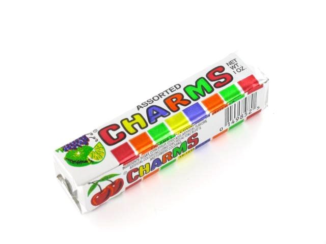 Charms candy in MRE packs.