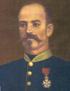 A portrait of Captain Jean Danjou.
