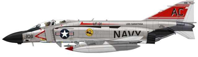 F-4J of VF-31 - USS Saratoga - December 1977