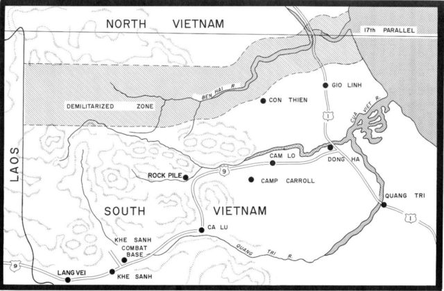 Map of northern Quang Tri Province. By The original uploader was RM Gillespie at English Wikipedia - Transferred from en.wikipedia to Commons. Transfer was stated to be made by User:PaulVIF., Public Domain, https://commons.wikimedia.org/w/index.php?curid=3128328