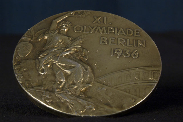 a 1936 Berlin Olympic gold medal.