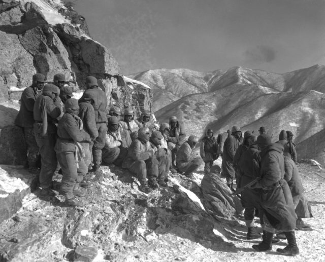 Chinese troops from the People's Volunteer Army were described as wearing