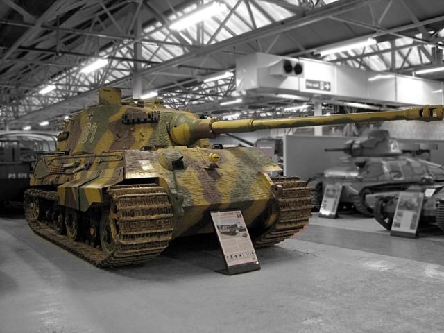 German Panzerkampfwagen Tiger Ausf. B (Tiger II) at the Bovington Tank Museum in Dorset, England Photo Credit