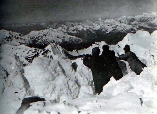 Austro-Hungarian trench in Ortler Alps, 1917 