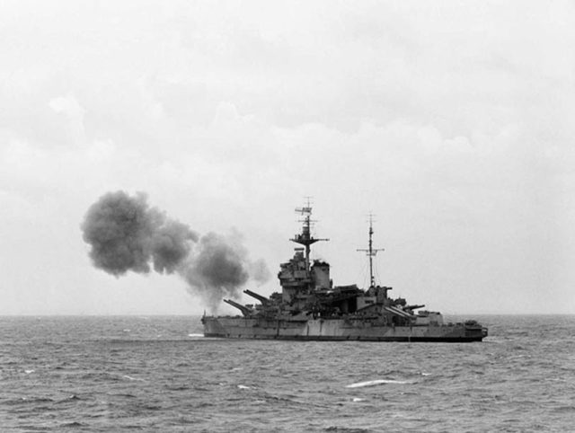 HMS Warspite, one of the Queen Elizabeth class “fast” battleships. Photo credit: IWM