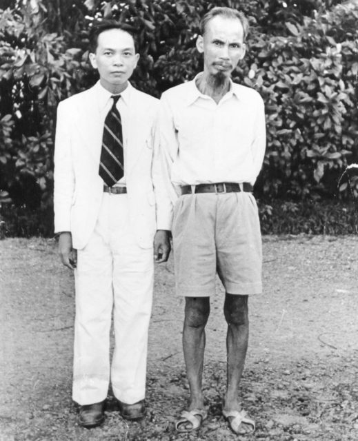 The General (left) with Ho Chi Minh