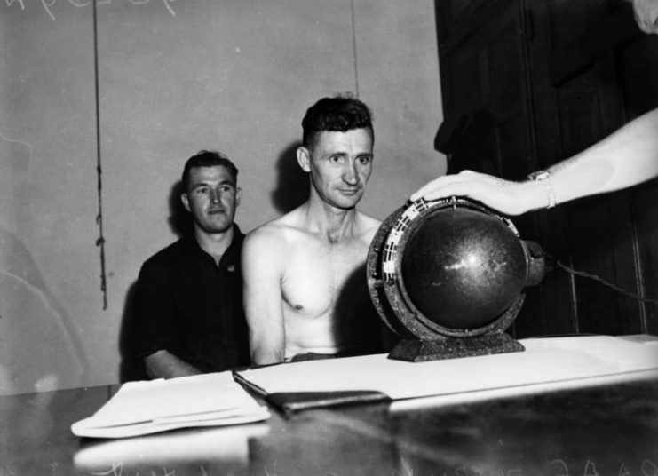 Medical test for RAAF recruits, ca. 1940.