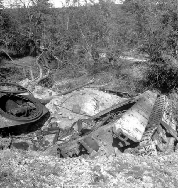 Destroyed in Normandy, 1944
