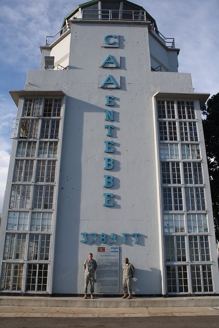 The old terminal building of the Entebbe International Airport.