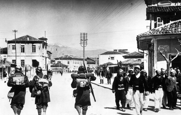 Italian troops in Albania, 1939.