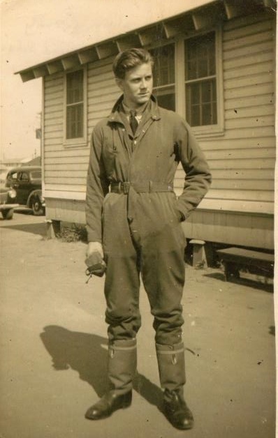 Sgt. Dennis Clennell in flightsuit.