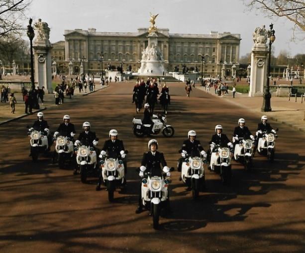 From Buckingham Palace to St Sever (March 2018) Retired members of the Special Escort Group came to pay their respects to the allied airmen after seeing reports that appeared in the British press.