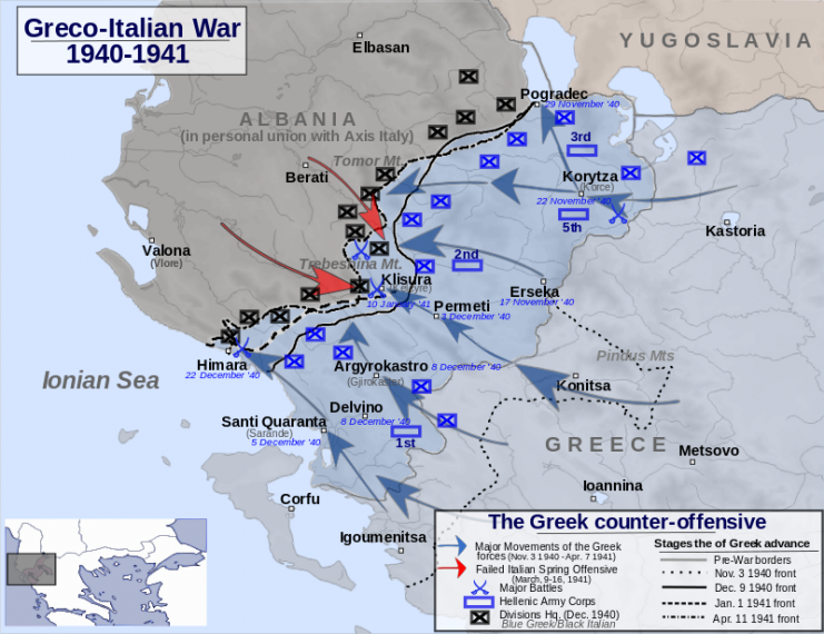 The Greek Counter-Attack Against the Italians – Alexikoua CC BY-SA 4.0