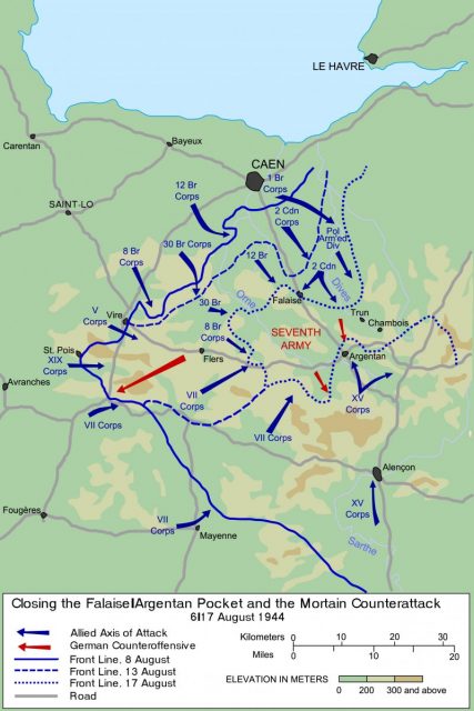 Falaise Pocket map.