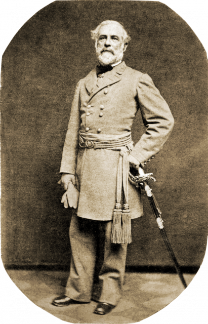General Lee in uniform in 1863.