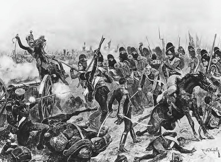 At the Battle of Salamanca, Sir Edward Pakenham’s 3rd Division charges Thomieres