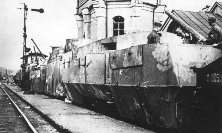 Captured Soviet Armored Train in Crimea.