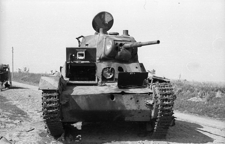A soviet t-26 very similar to the tt-26