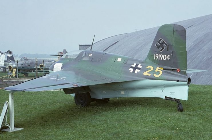 Messerschmitt Me-163B-1a Komet, Germany – Air Force AN1362828.Photo Mike Freer GFDL 1.2
