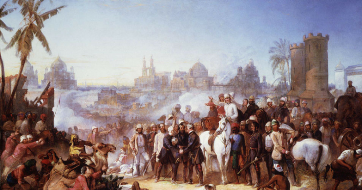 “The Relief of Lucknow” by Thomas Jones Barker