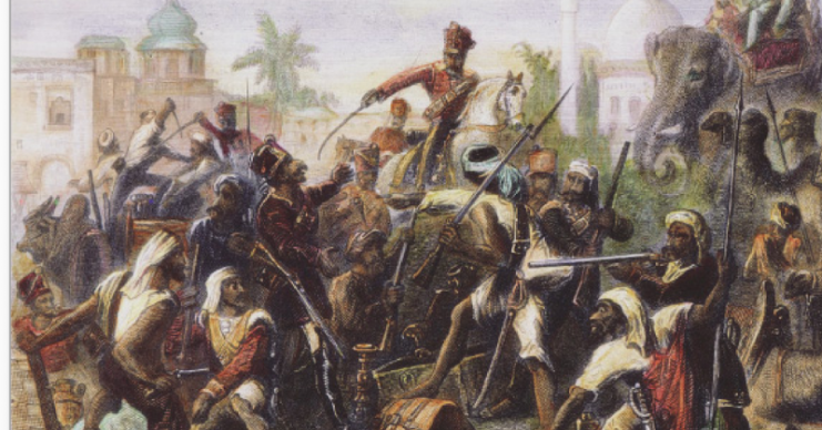 A scene from the 1857 Indian Rebellion