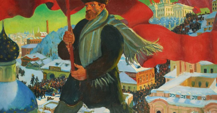 Большевик, Борис Кустодиев, 1920