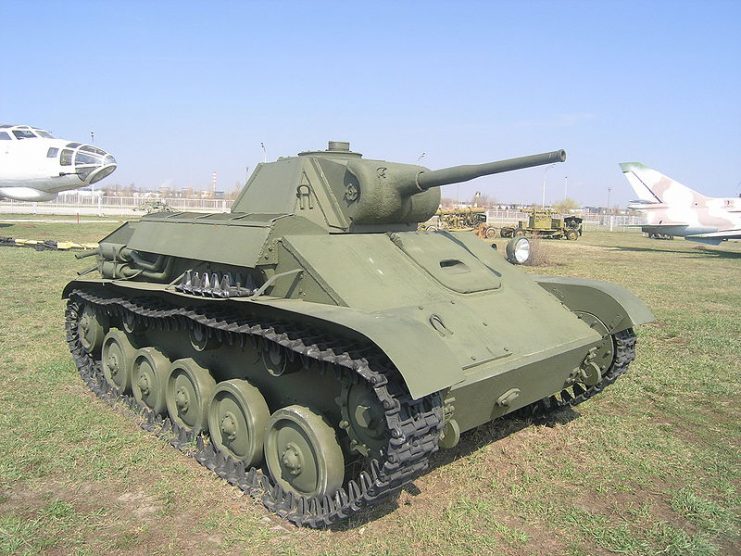 T-70, technical museum, Togliatti, Russia. By ShinePhantom CC BY-SA 3.0