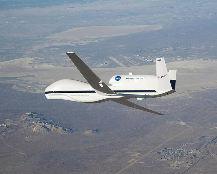 A NASA Global Hawk in flight