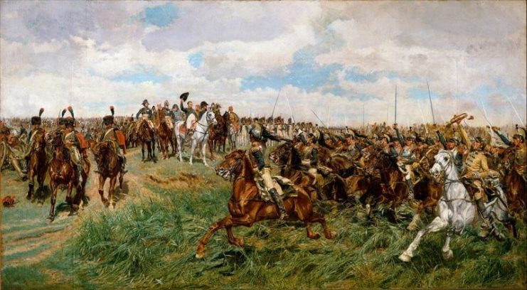 “Charge of the French Cuirassiers at Friedland” on 14 June 1807 by Ernest Meissonier, c. 1875