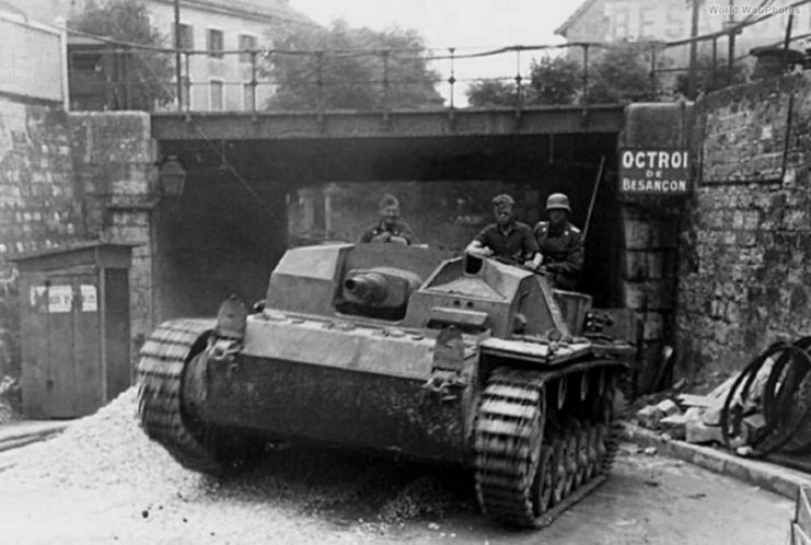 Early StuG III in Besancon 1940