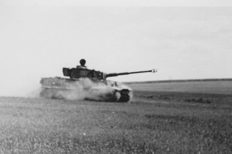 Tiger tank number 300 of schwere Panzer Abteilung 503 in combat
