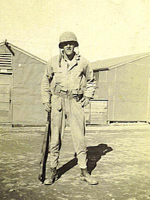 Albert Blithe at Camp Toccoa, Georgia, in 1942.