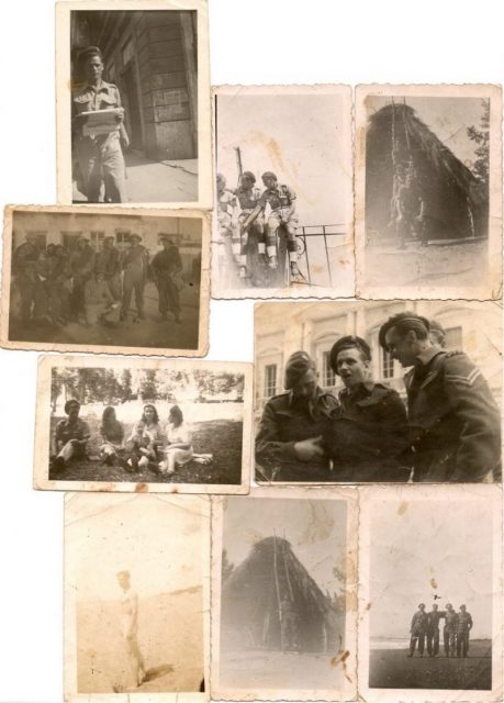 Photographs of Francisco and his comrades from 50 Middle East Commando and the SAS