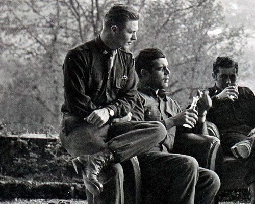 Major Dick Winters Captain Lewis Nixon & Lieutenant Harry Welsh Austria 1945