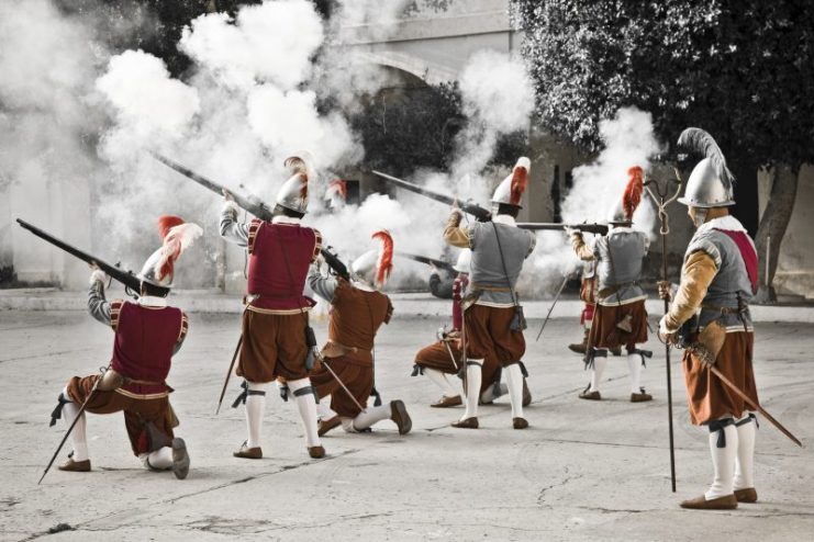  Cavaliere Ospedaliere Pistola Lotta rievocazione.