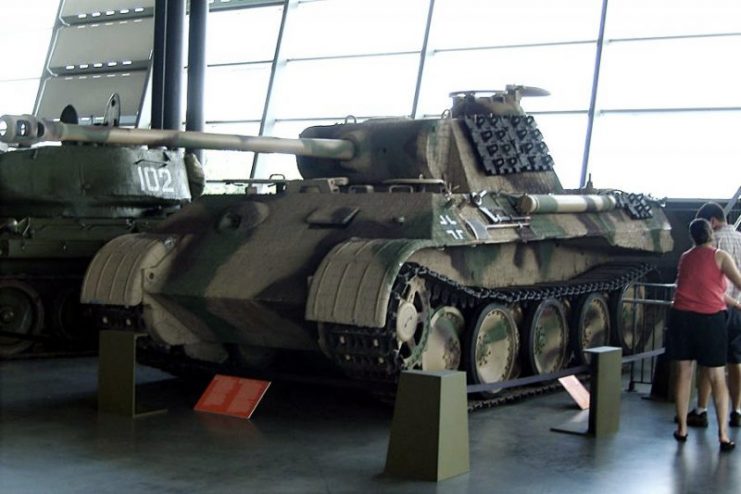 Restored Panther Ausf A on display at the Canadian War Museum in Ottawa.