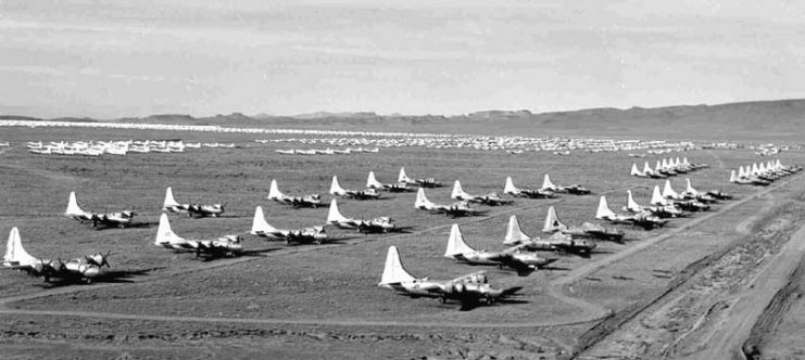 B-32s awaiting scrapping in February 1947