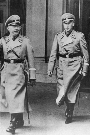 Heinrich Himmler and Reinhard Heydrich.