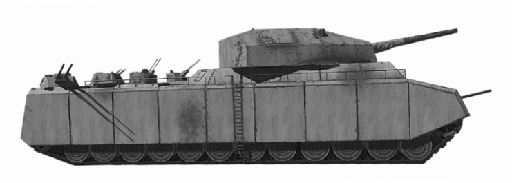 Rekonstrukcja modelu w skali P.1000 Ratte