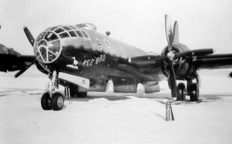 Photo of the B-29 “Kee Bird” prior to its crash in Greenland in February 1947.