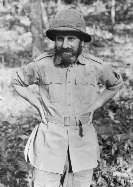 Brigadier Orde Wingate in India after returning from operations in Japanese-occupied Burma with his Chindits unit in 1943.