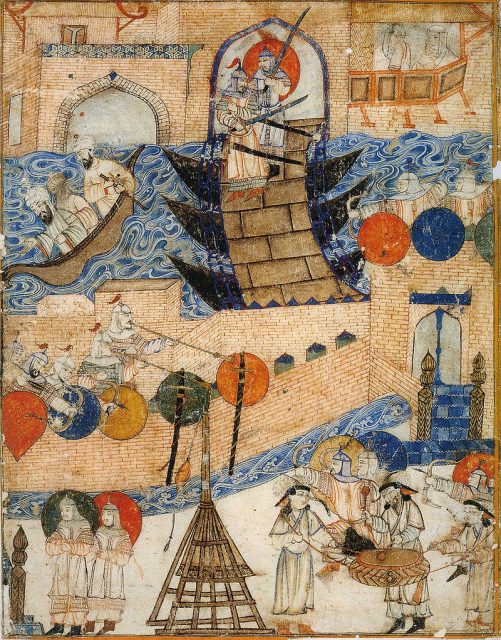 Conquest of Baghdad by the Mongols 1258.