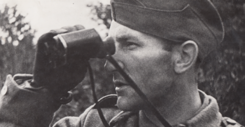 First Lieutenant Otakar Jaroš, commander of the 1st Company of Battalion Svoboda