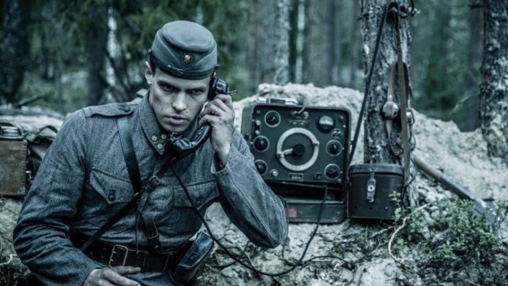 Johannes Holopainen as 2nd Lieutanent Kariluoto. Photo: Juuli Aschan