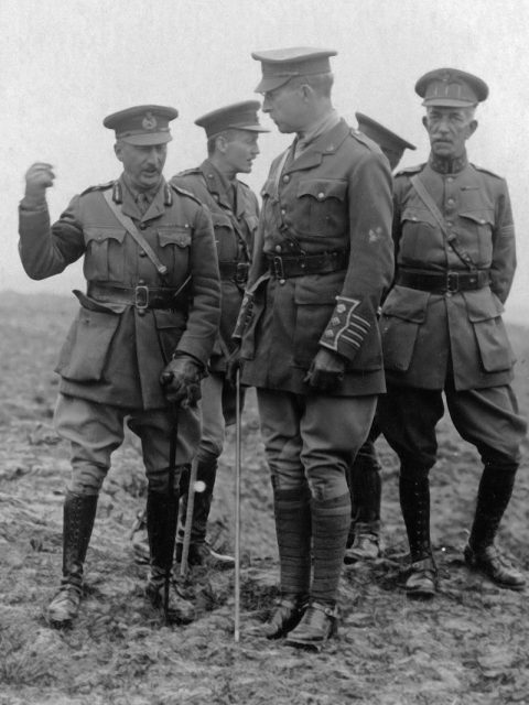 Hubert Gouch and King Albert I of Belgium 1918