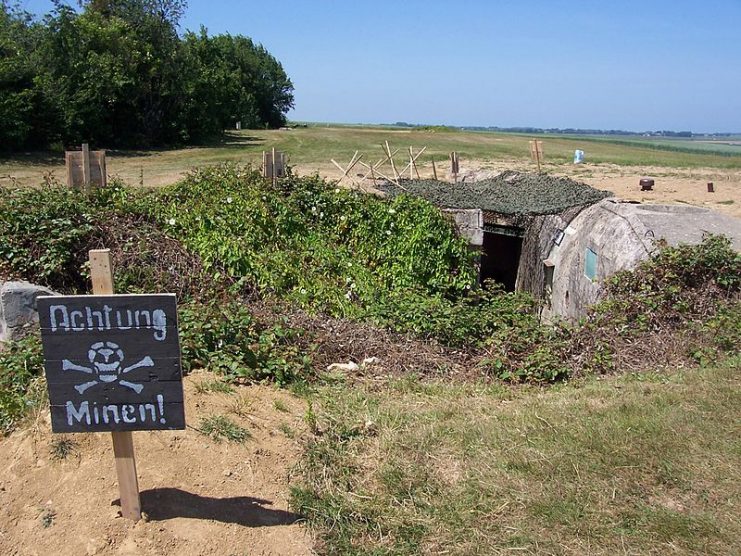 Hillman Fortress, Part of Atlantic Wall.Normandy, France.Reconstitution on the Hillman site. Photo: Tib124 CC BY-SA 4.0