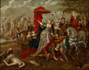 Peeter Sion – Defeat of Marc Antony and Cleopatra at Actium