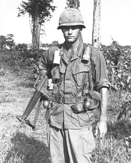 1st Lieutenant Thomas K. Holland, Troop D, 1st Squadron, 9th Cavalry, Vietnam.Date between 1966 and 1971