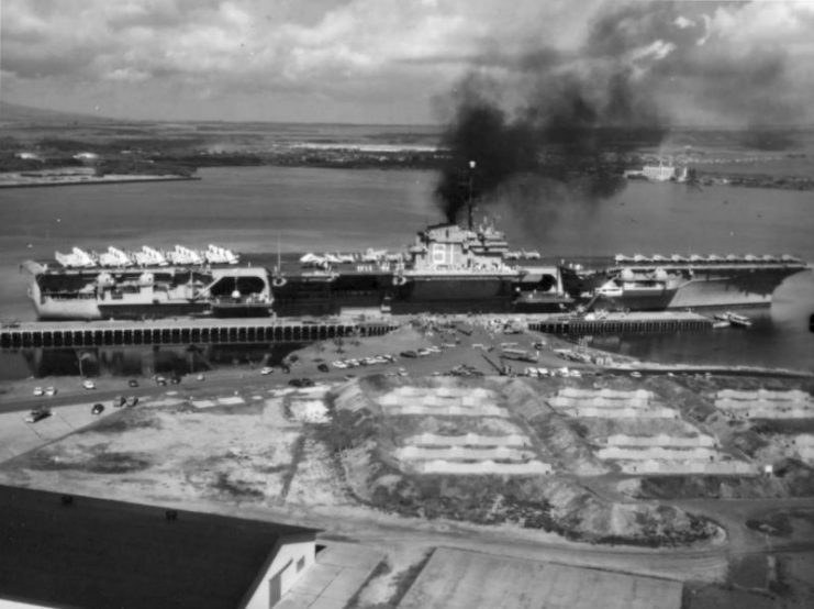 Ranger at Pearl Harbor, 1959
