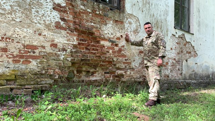 This Church lay in the firing line on the main line of German advance. It is covered in scars from Operation Doppelkopf. Note: The damage here is from and Artillery Shell Explosion, even though it happened near 75 years ago the destructive power is still very vivid. (Jonny Bay 2019)